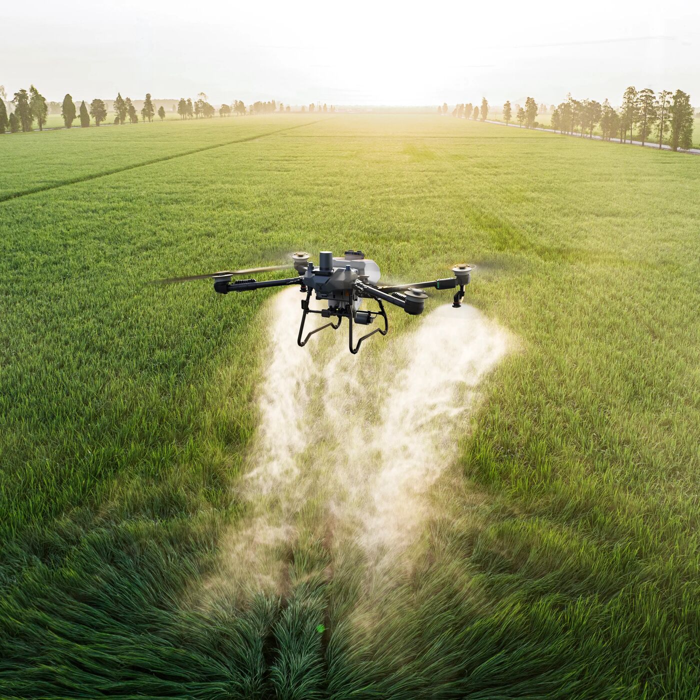 Talos T60x agricultural spray drone in action